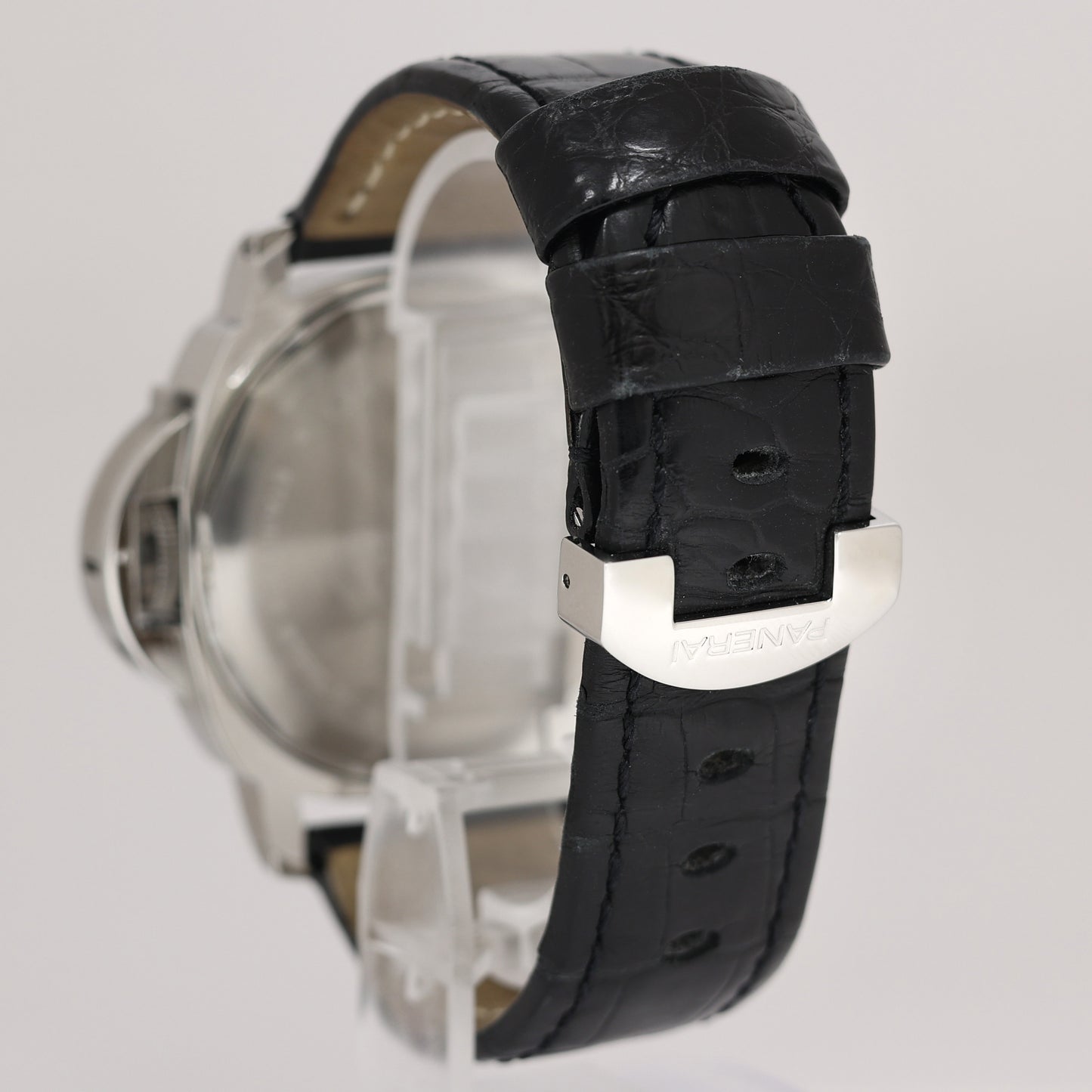 MINT Panerai PAM00027 Luminor 44mm Power Reserve Steel Leather Watch Box