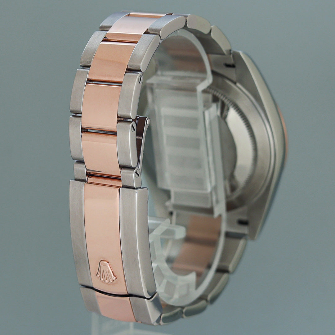 MINT 2021 Rolex DateJust 41 126331 Brown Rose Gold Two-Tone Oyster Watch Box