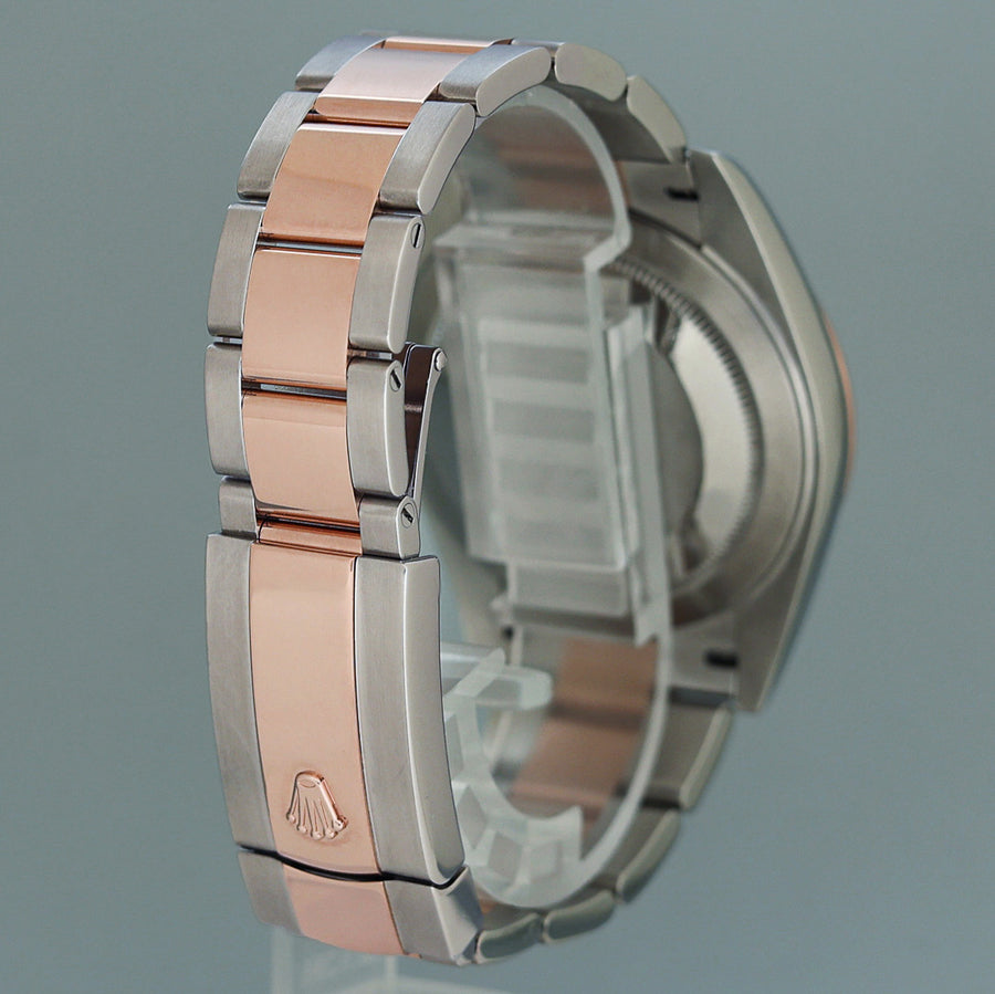 MINT 2021 Rolex DateJust 41 126331 Brown Rose Gold Two-Tone Oyster Watch Box
