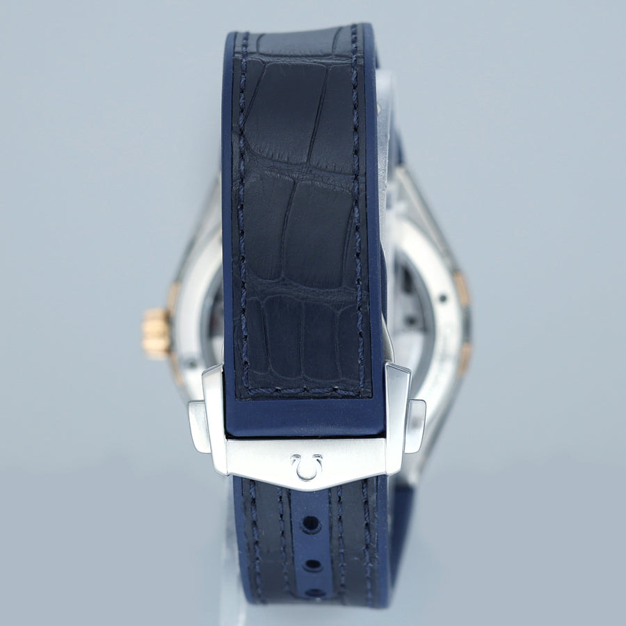 PAPERS OMEGA 131.23.41.21.03.001 Constellation 41mm Steel Gold Leather Strap Watch Box