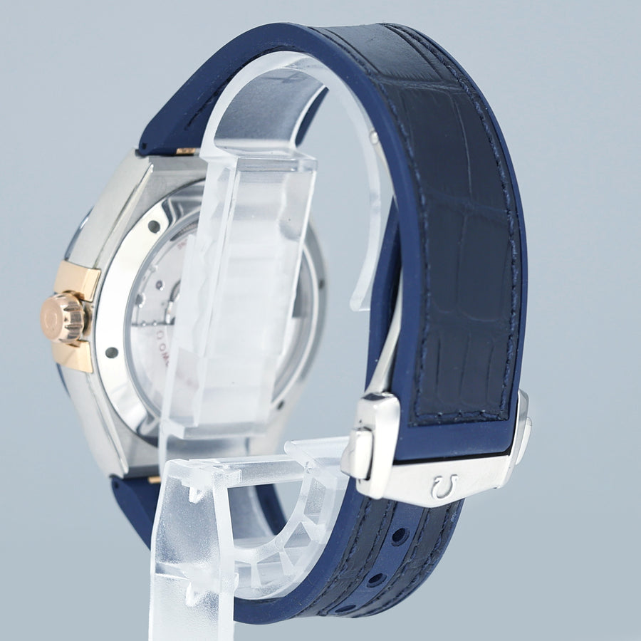 PAPERS OMEGA 131.23.41.21.03.001 Constellation 41mm Steel Gold Leather Strap Watch Box