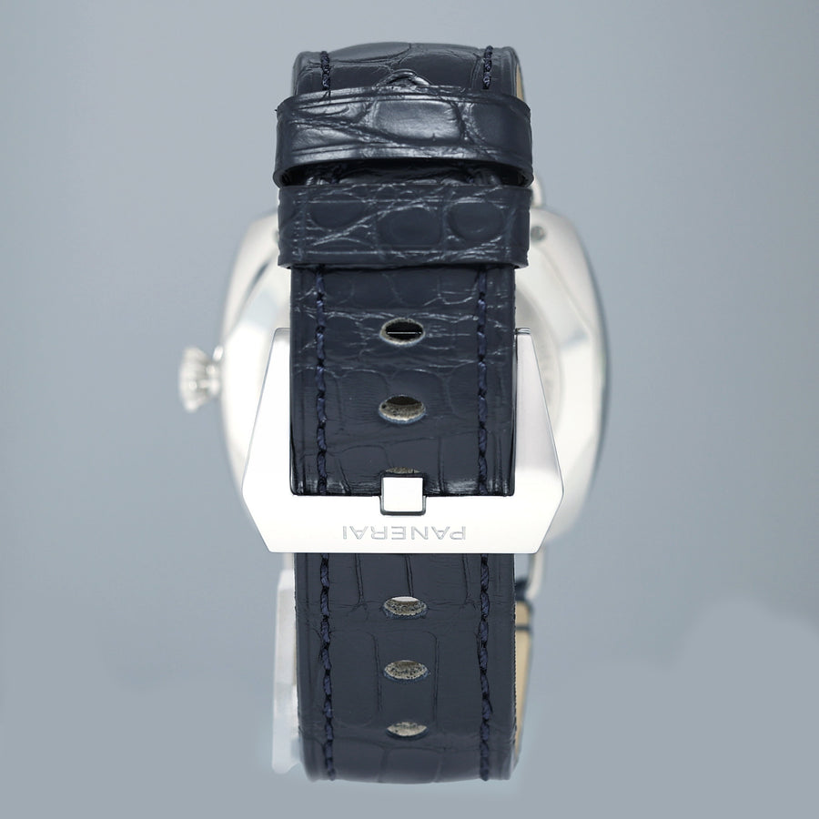 NEW PAPERS Panerai Radiomir 45mm PAM01383 Blue PAM 1383 Stainless Steel Men's Watch Box