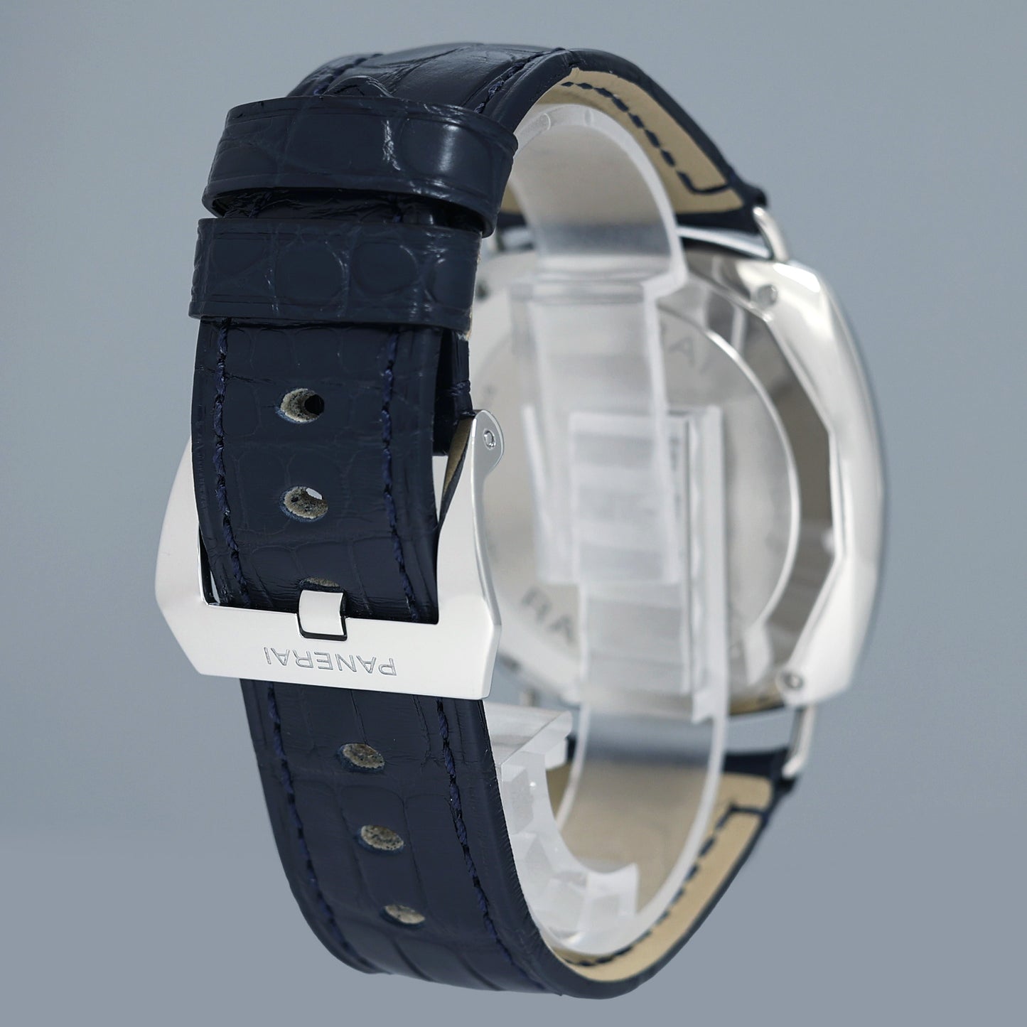 NEW PAPERS Panerai Radiomir 45mm PAM01383 Blue PAM 1383 Stainless Steel Men's Watch Box