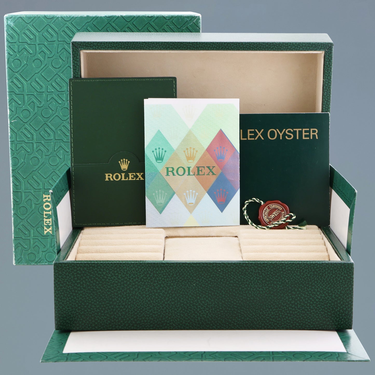 2007 PAPERS MINT Rolex Platinum 36mm President 118206 Glacier Blue Diamond Watch Box