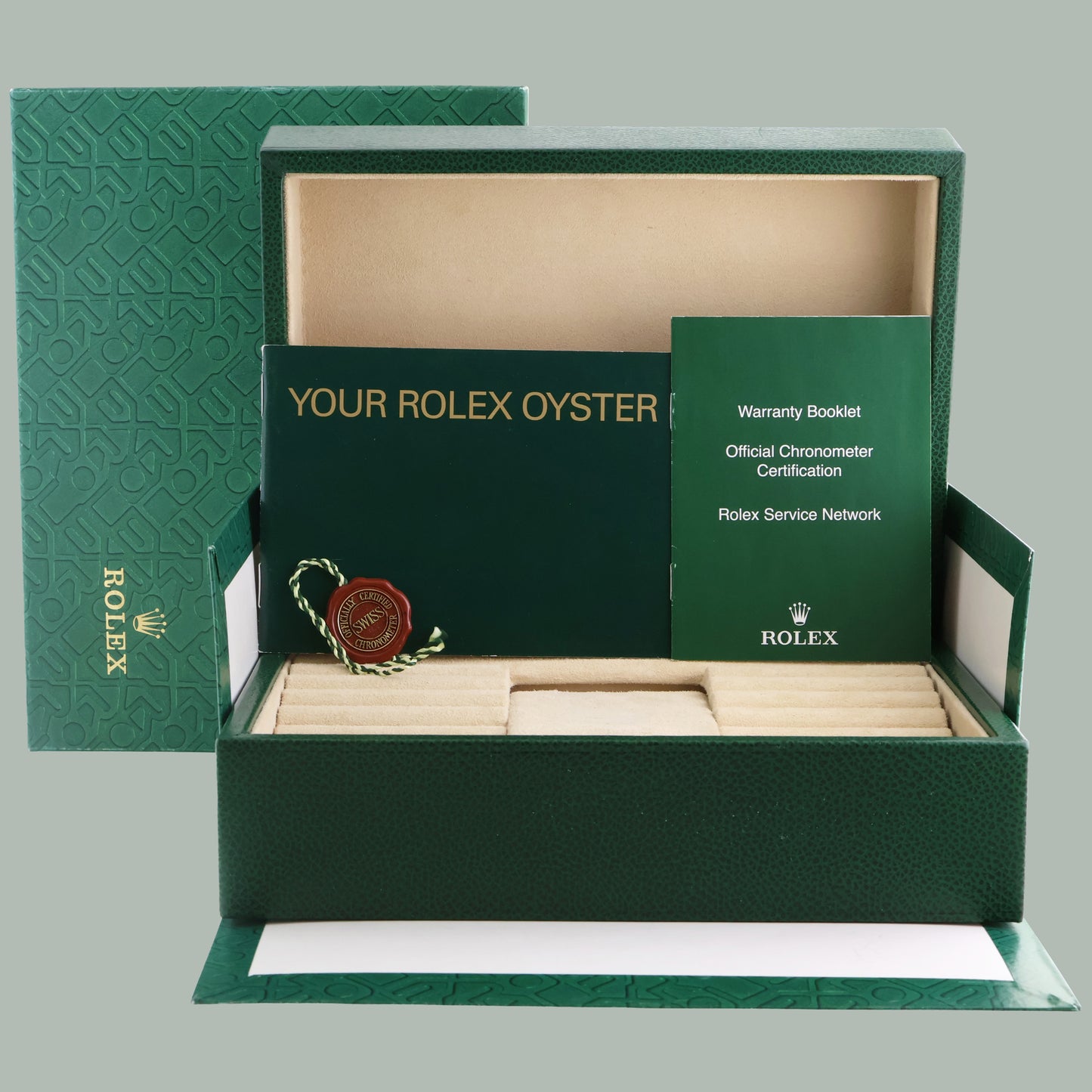 MINT Rolex President Day Date 18239 Champagne Diamond Quick Set Tridor Watch Box