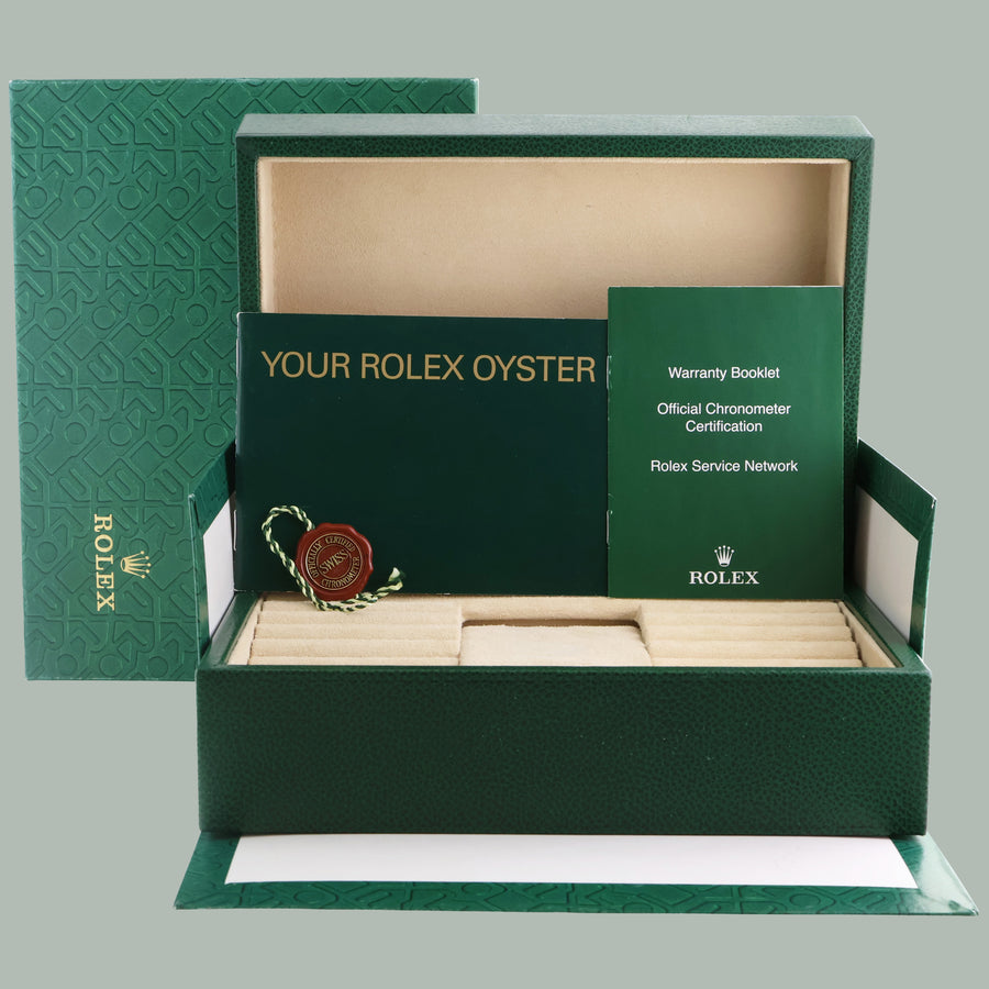 MINT Rolex President Day Date 18239 Champagne Diamond Quick Set Tridor Watch Box