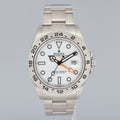 2022 NEW PAPERS Rolex Explorer II 226570 White Polar Steel Date 42mm Watch Box