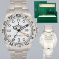 2026 NEW PAPERS Rolex Explorer II 226570 White Polar Steel Date 42mm Watch Box