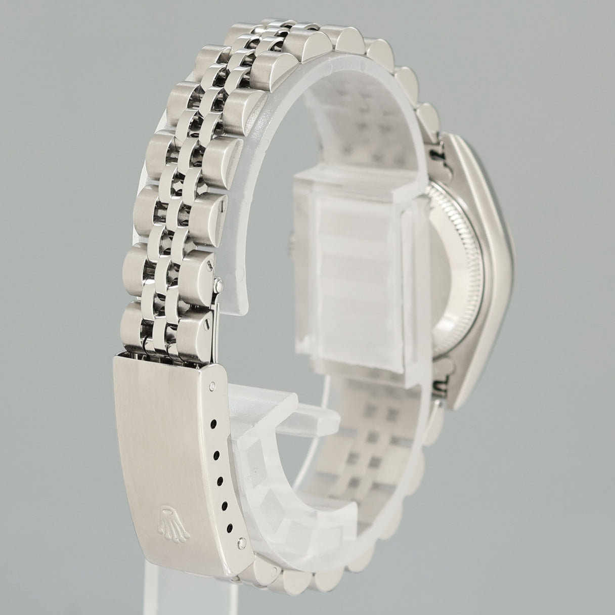 PAPERS Ladies Rolex 69174 DateJust 26mm Glacier Blue Diamond Fluted Bezel Jubilee Watch