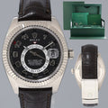 MINT Rolex Sky-Dweller White Gold 326139 42mm Black Watch Box