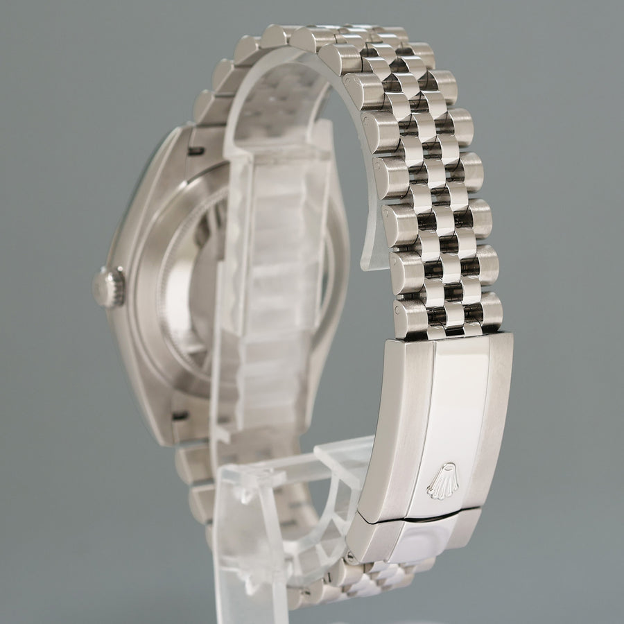 PAPERS MINT Rolex DateJust 41 Blue Diamond Jubilee Fluted 126334 Watch Box