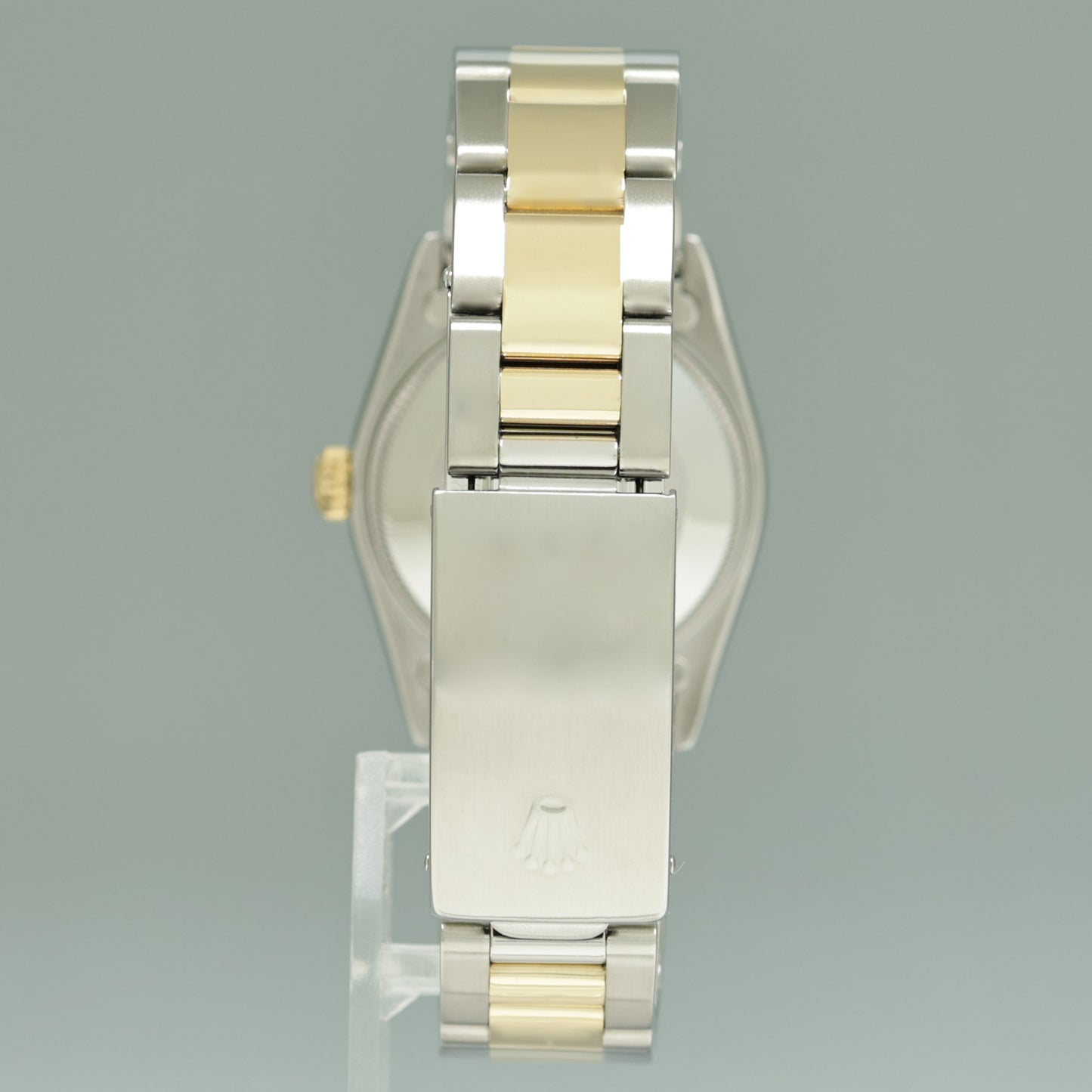 MINT Ladies Rolex 68273 Two Tone Yellow Gold Steel 31mm Pearl Diamond Oyster Watch