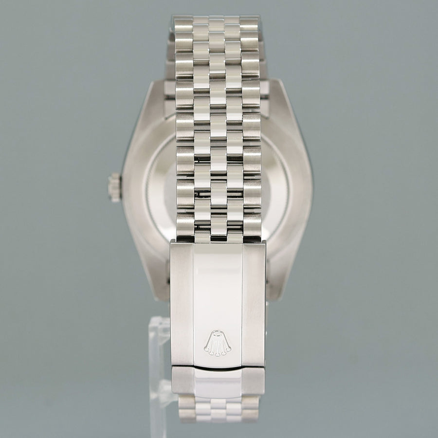 2024 NEW Rolex DateJust 41 Blue Diamond Jubilee White Gold Fluted 126334 Watch Box