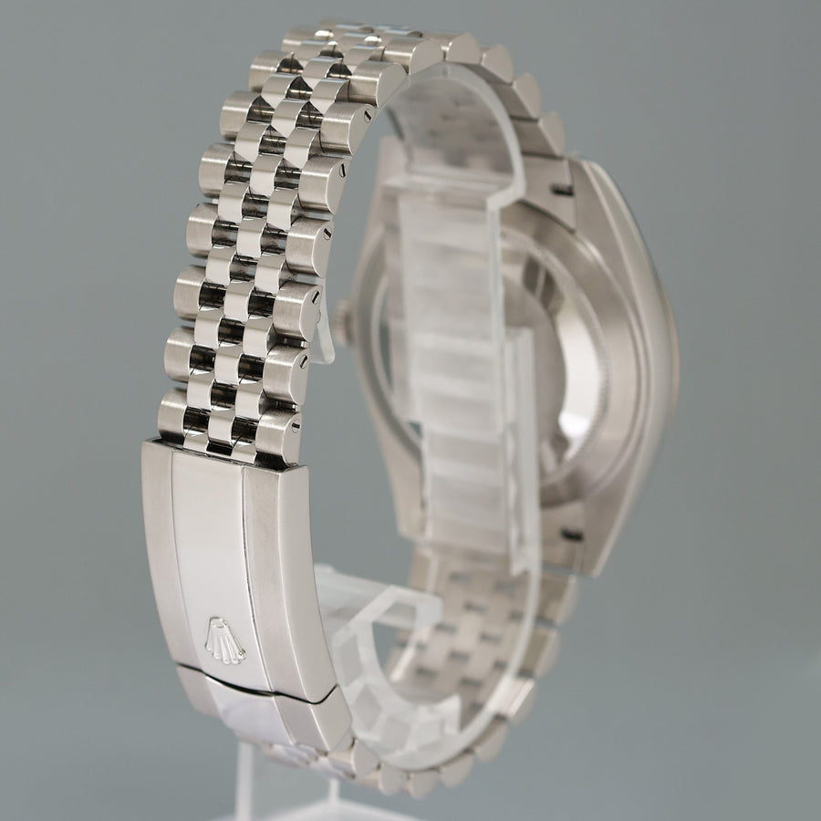 PAPERS MINT Rolex DateJust 41 Blue Diamond Jubilee Fluted 126334 Watch Box