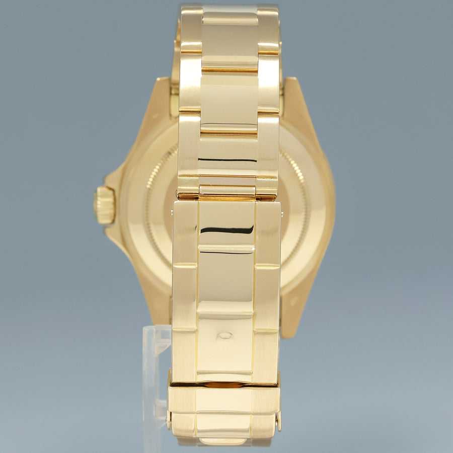 MINT Rolex 16618 LB Submariner 18k Yellow Gold Blue Sunburst 40mm Watch Box