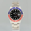 MINT Rolex 16710 GMT-Master II Pepsi Blue Red 40mm Tritium Steel Watch Box