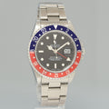 MINT Rolex 16710 GMT-Master II Pepsi Blue Red 40mm Tritium Steel Watch Box