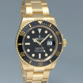 2025 NEW PAPERS Rolex Submariner Black Ceramic 126618LN Yellow Gold Watch Box