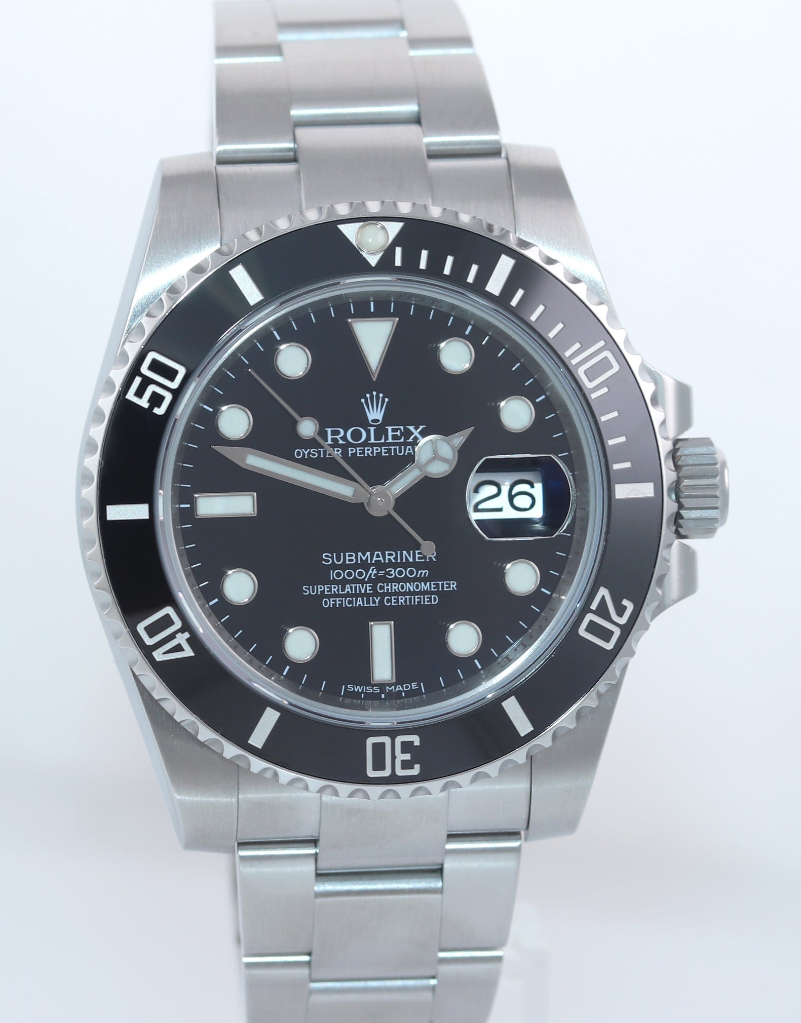 MINT 2016 Rolex Submariner Date 116610 Steel Black Ceramic Bezel 40mm Watch Box