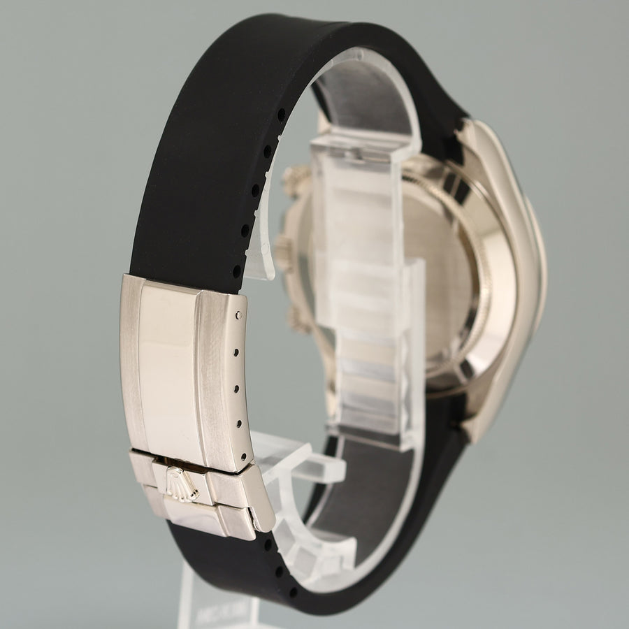 MINT 2005 Rolex Daytona White Gold 116519 Meteorite Roman Leather Watch Box