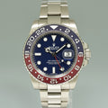 PAPERS & 2025 RSC Papers Rolex GMT-Master II Pepsi White Gold Blue 116719BLRO Watch