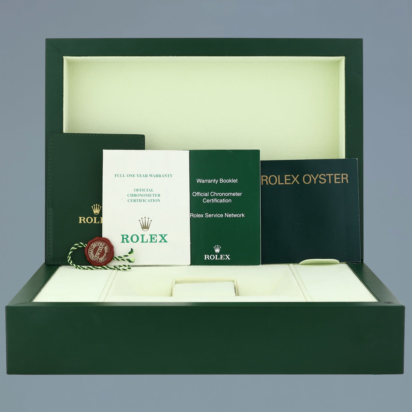 MINT 2004 PAPERS Rolex Platinum President 118206 Glacier Roman Day Date 36mm Watch