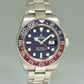 PAPERS & 2025 RSC Papers Rolex GMT-Master II Pepsi White Gold Blue 116719BLRO Watch