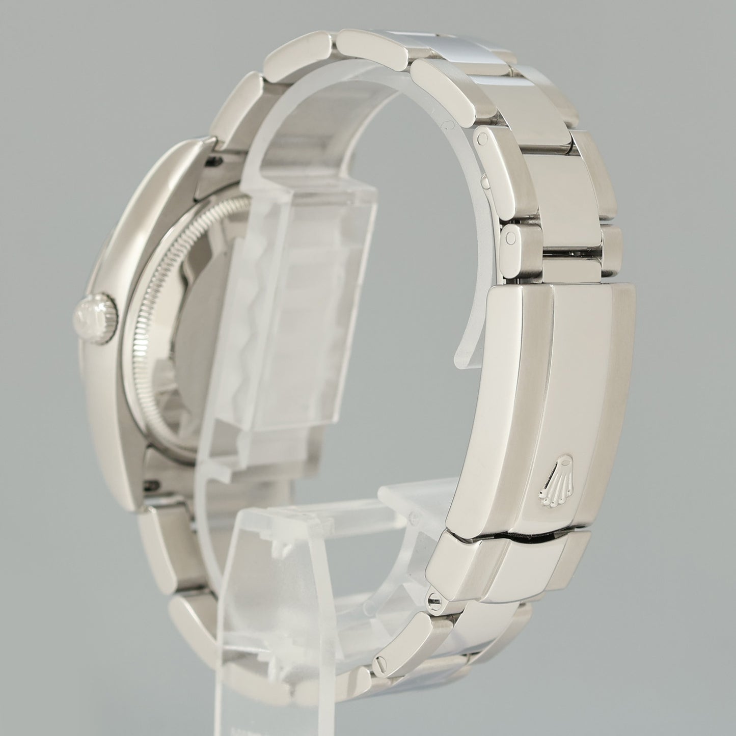 MINT Rolex Oyster 115200 Black Stick Oyster Perpetual Date 34mm Watch Box