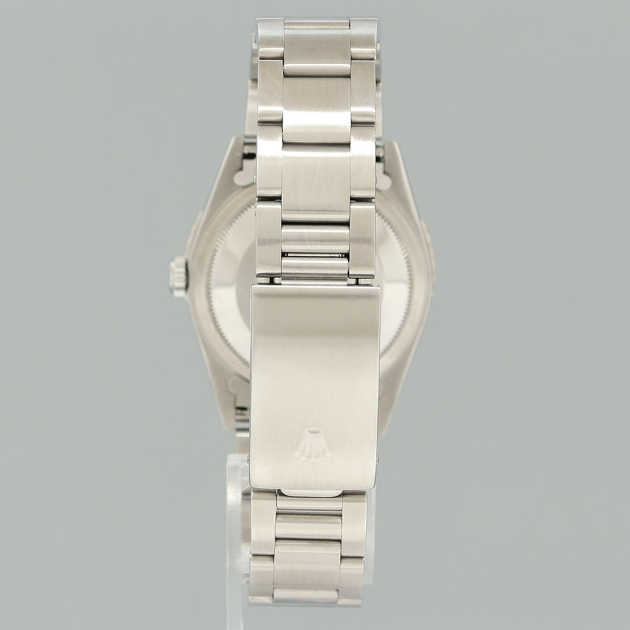 MINT Rolex DateJust 16264 Turn-O-Graph Silver Stick Oyster White Gold 36mm Watch Box