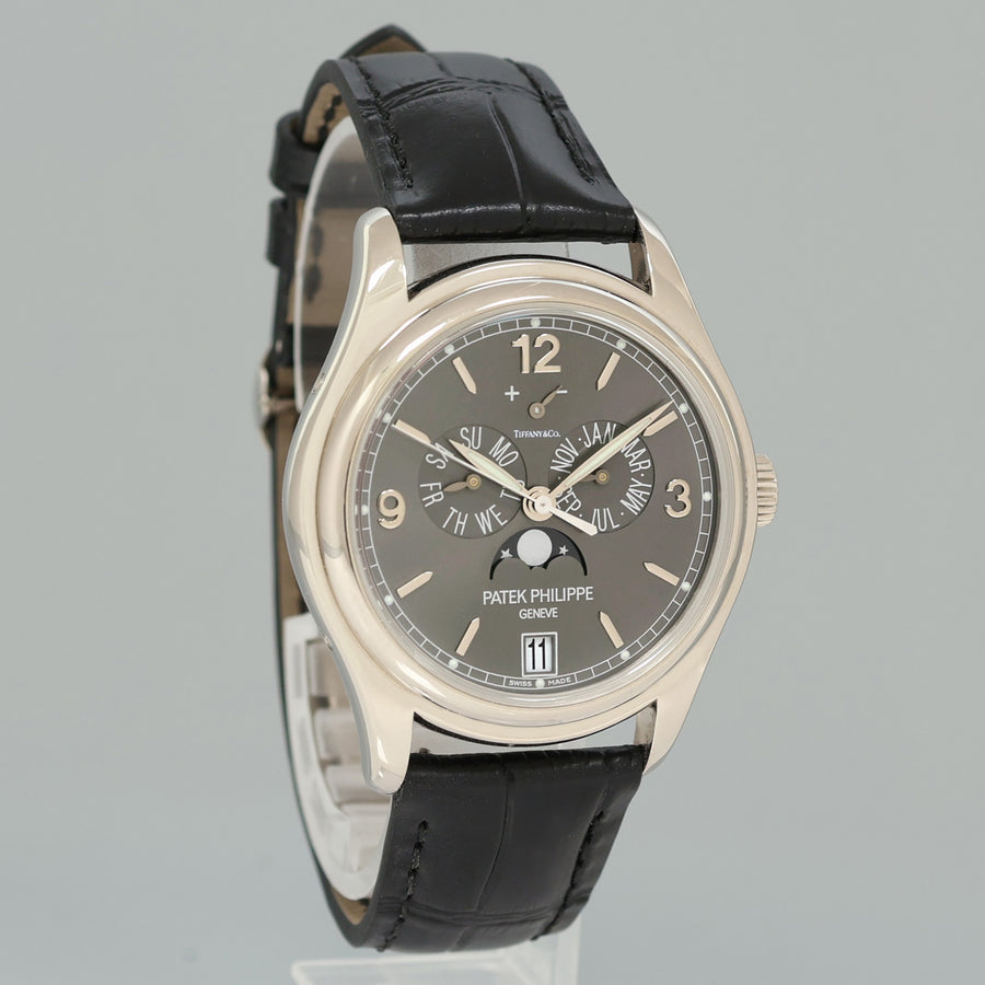 MINT PAPERS Patek Philippe 5146G Tiffany Dial White Gold Annual Calendar Grey Watch