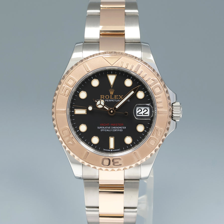 2020 MINT Rolex Yacht-Master 268621 Two Tone Rose Gold 37mm Watch Box