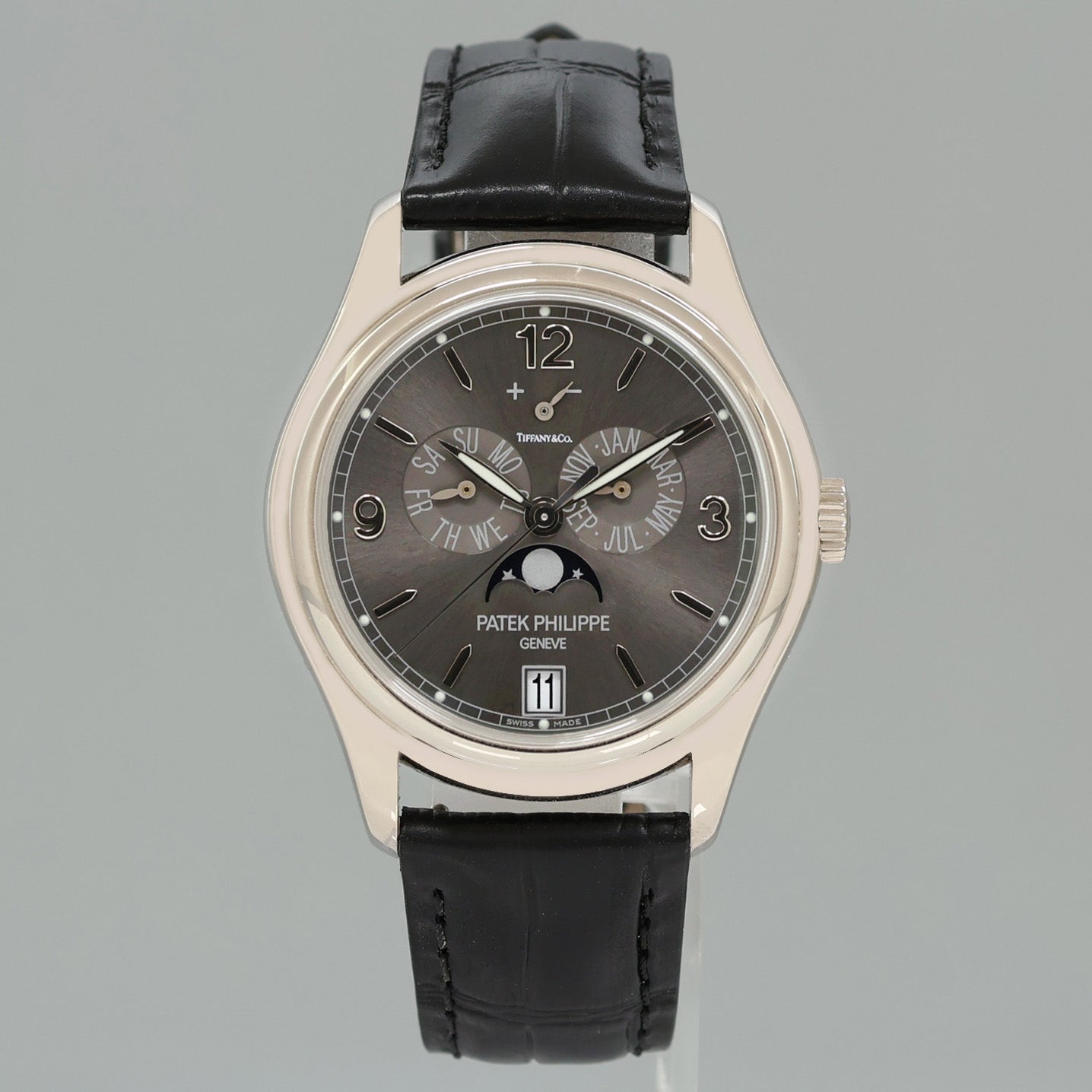 MINT PAPERS Patek Philippe 5146G Tiffany Dial White Gold Annual Calendar Grey Watch