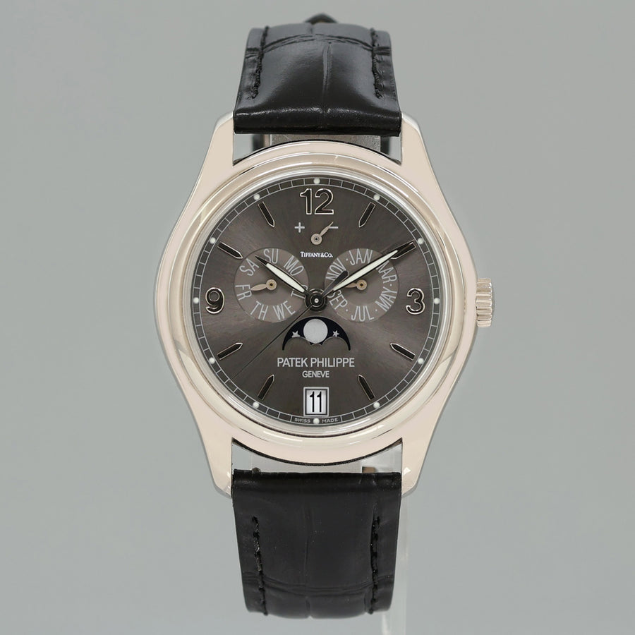 MINT PAPERS Patek Philippe 5146G Tiffany Dial White Gold Annual Calendar Grey Watch