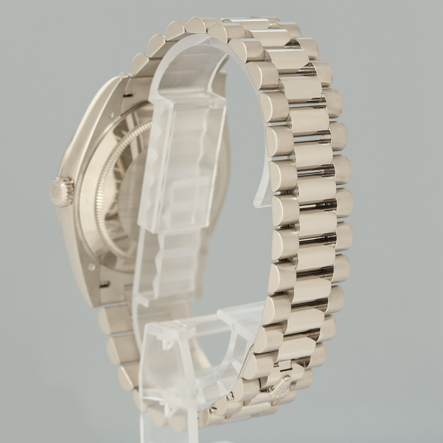 PAPERS MINT Rolex Day Date 40 White Gold President METEORITE 228239 Watch Box