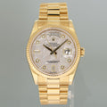2017 PAPERS MINT Rolex President Day Date Yellow Gold 118238 Meteorite Diamond Watch