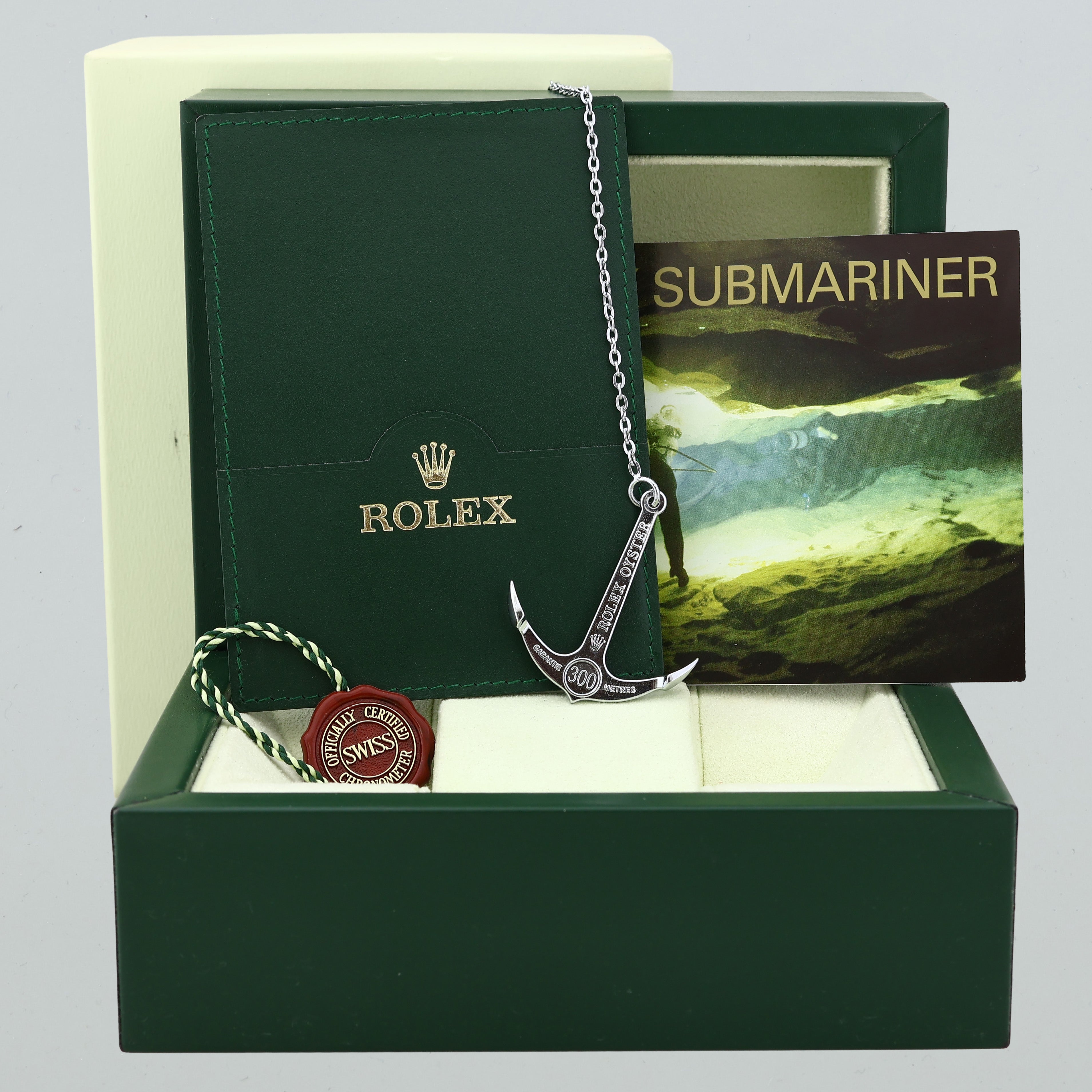 Rolex Flat 4 Kermit F Serial 16610LV Green Submariner 40mm Watch