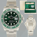 MINT 2018 PAPERS Rolex Submariner Hulk 116610LV Green Dial Ceramic Watch Box