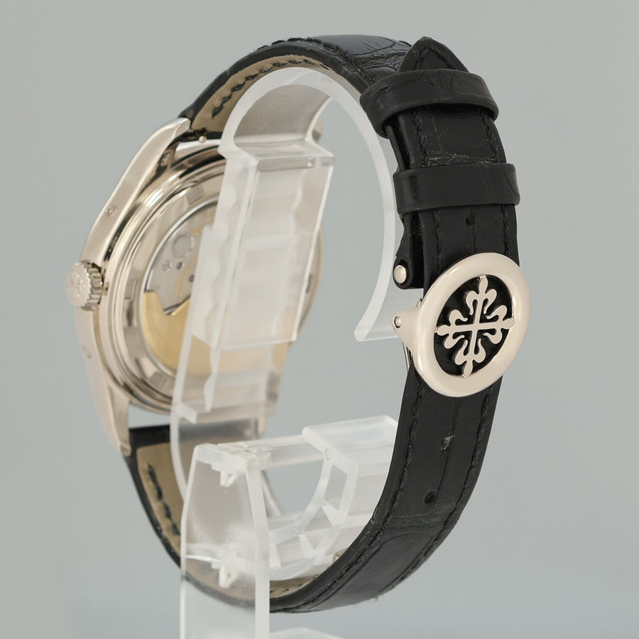 MINT Patek Philippe 5146G White Gold Annual Calendar Grey 39mm Moon Watch Box