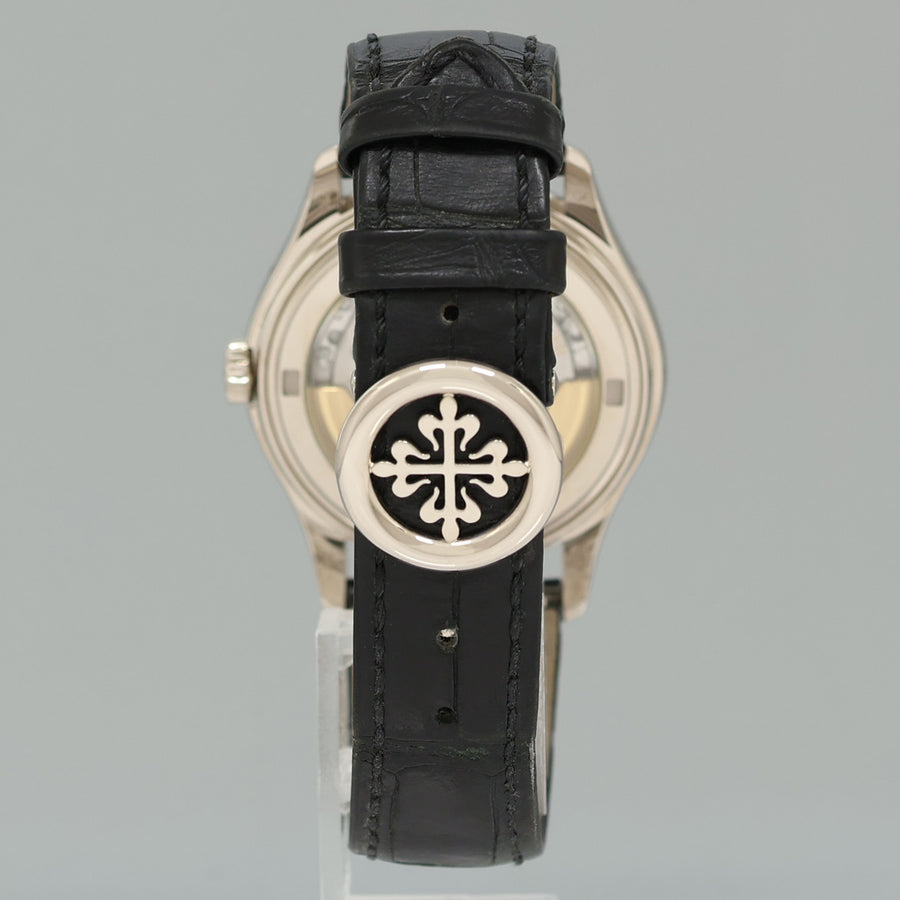 MINT Patek Philippe 5146G White Gold Annual Calendar Grey 39mm Moon Watch Box