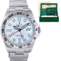 2023 NEW PAPERS Rolex 226570 Explorer II White Polar Steel Date 42mm Watch Box