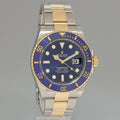2022 NEW PAPERS Rolex Submariner 41mm Blue 126613LB Two Tone Gold Steel Watch Box