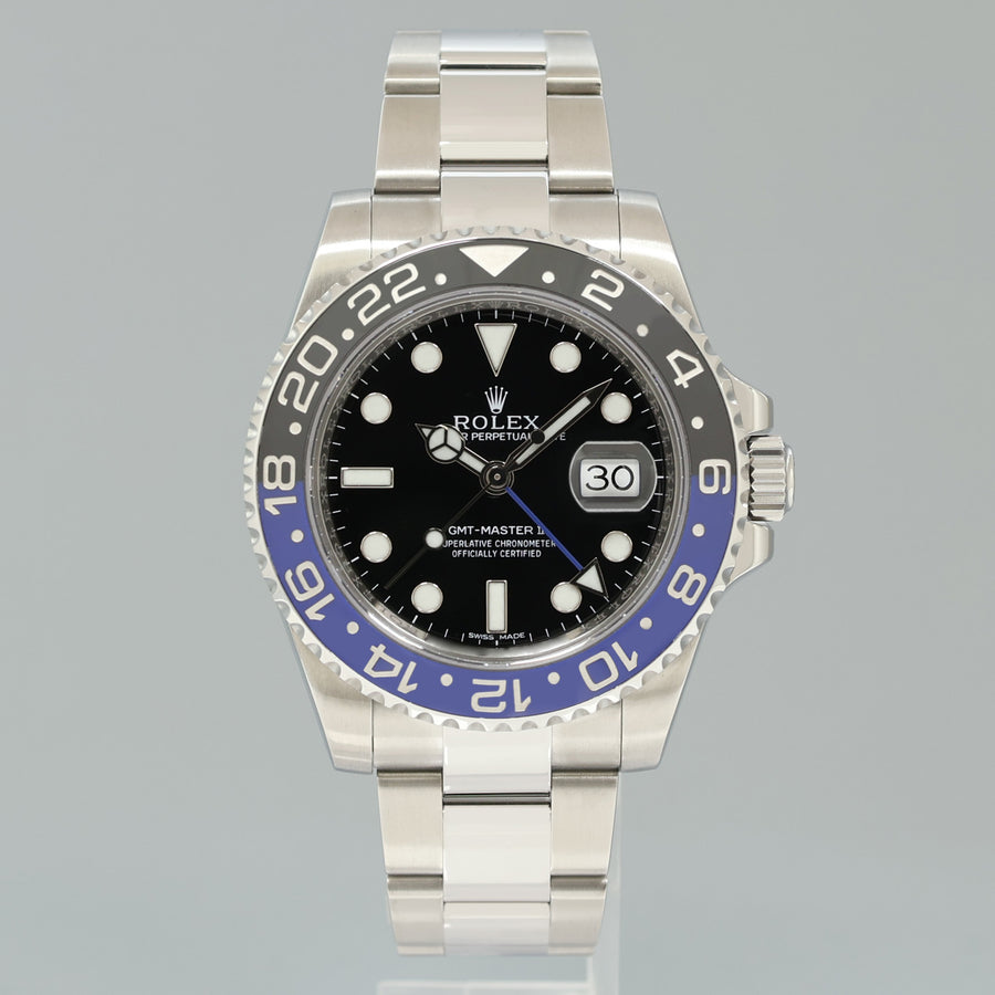 2023 RSC SERVICE PAPERS Rolex GMT Master II 116710 BLNR Steel Batman Blue Watch