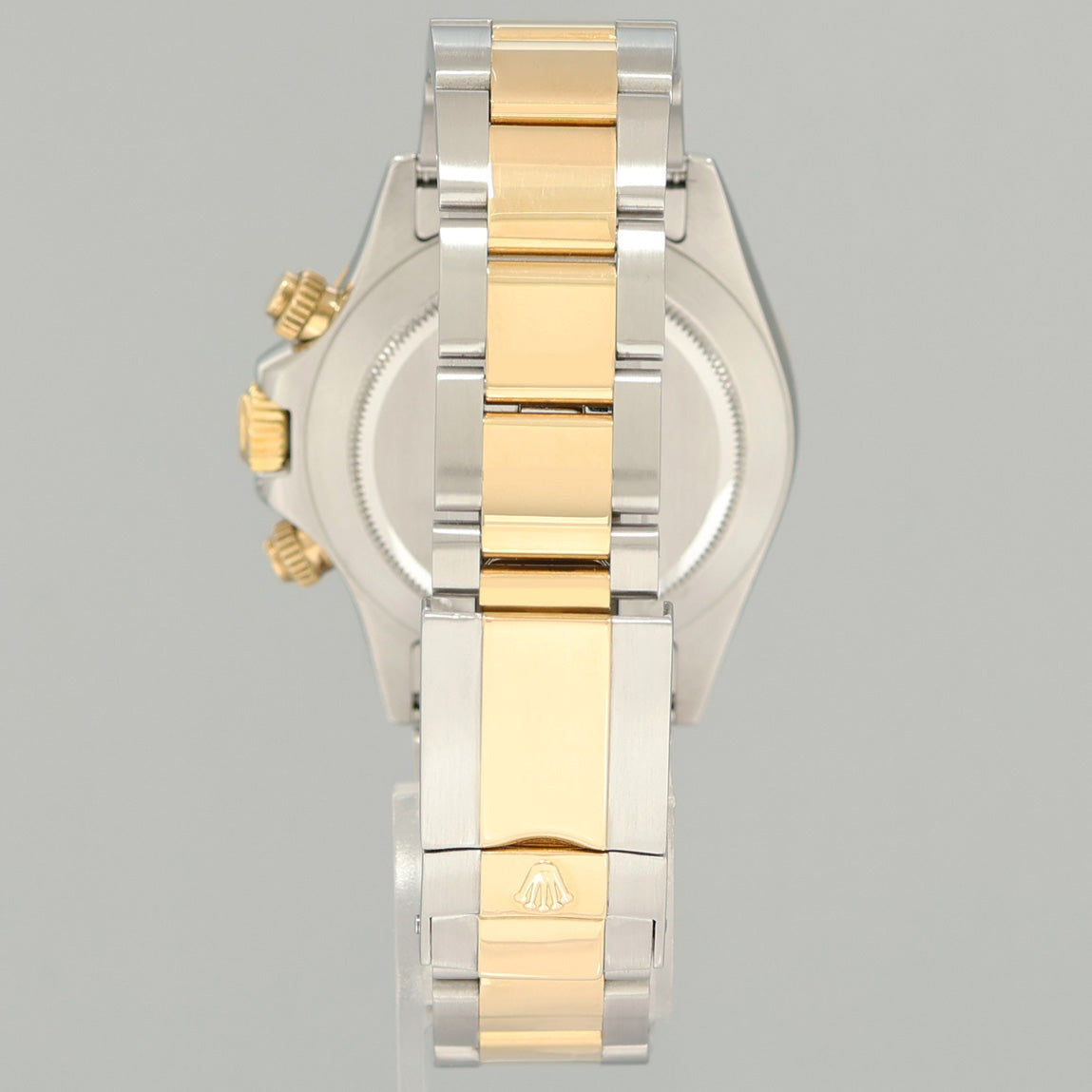 2015 MINT Rolex Daytona 116523 Champagne  Mother of Pearl Yellow Gold Two Tone Watch