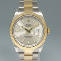 2020 MINT Rolex DateJust 41mm 126333 Two Tone Oyster Yellow Gold Silver Stick Watch