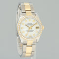 MINT Ladies Rolex DateJust MidSize 31mm MOP Mother of Pearl Diamond 178273 Watch
