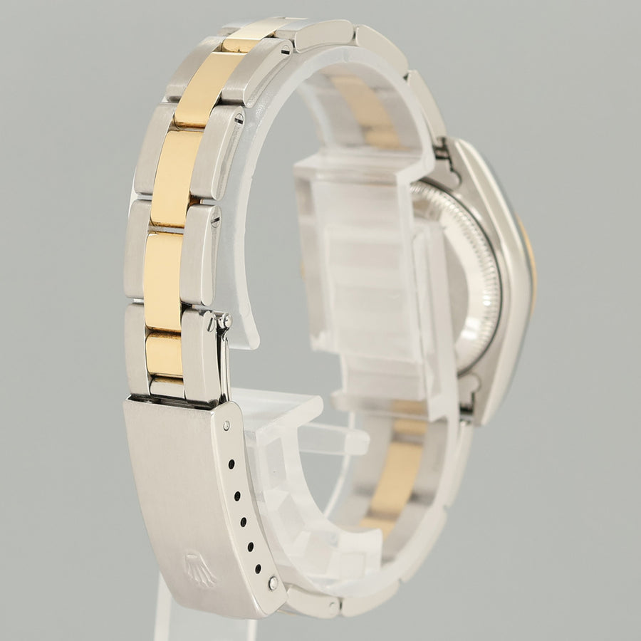 MINT Ladies Rolex DateJust 79163 White Roman Two-Tone Yellow Gold Oyster Watch Box