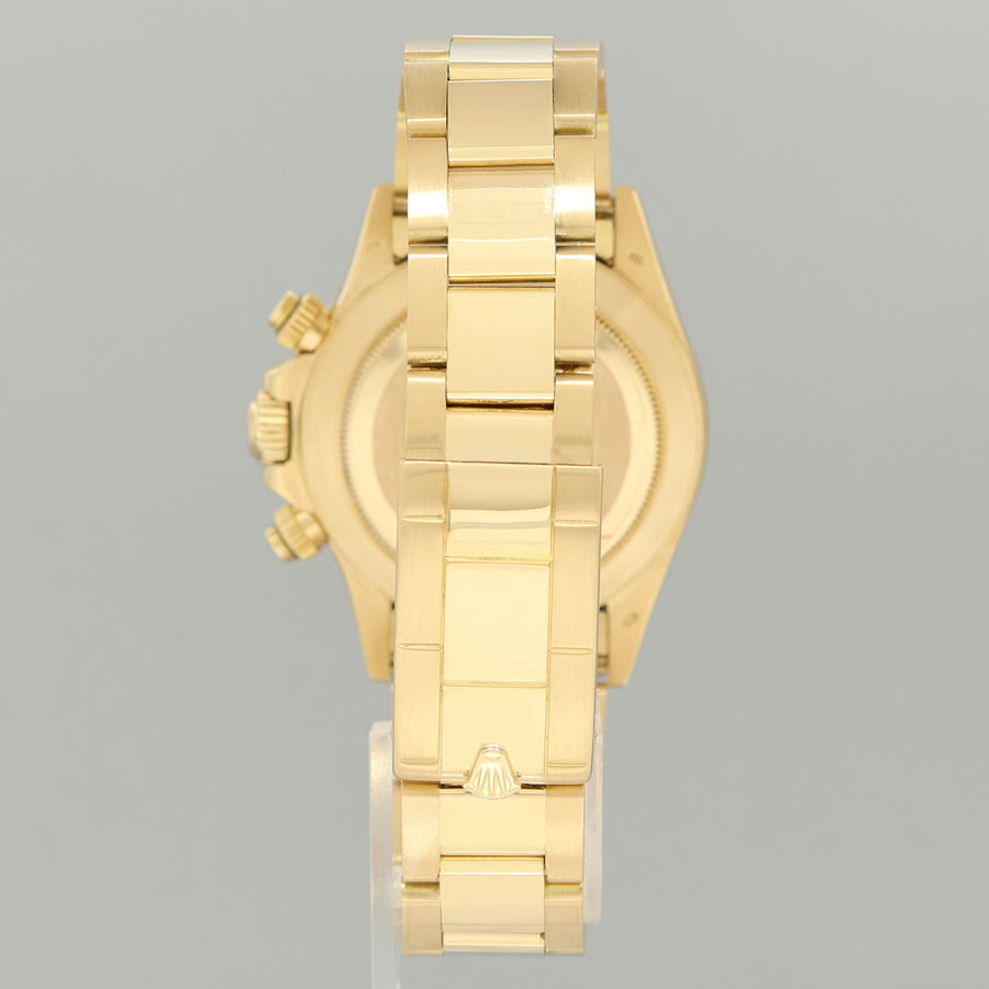 2026 Service  Rolex Daytona 16528 Zenith White Stick Inverted 6 Chrono Yellow Gold Watch