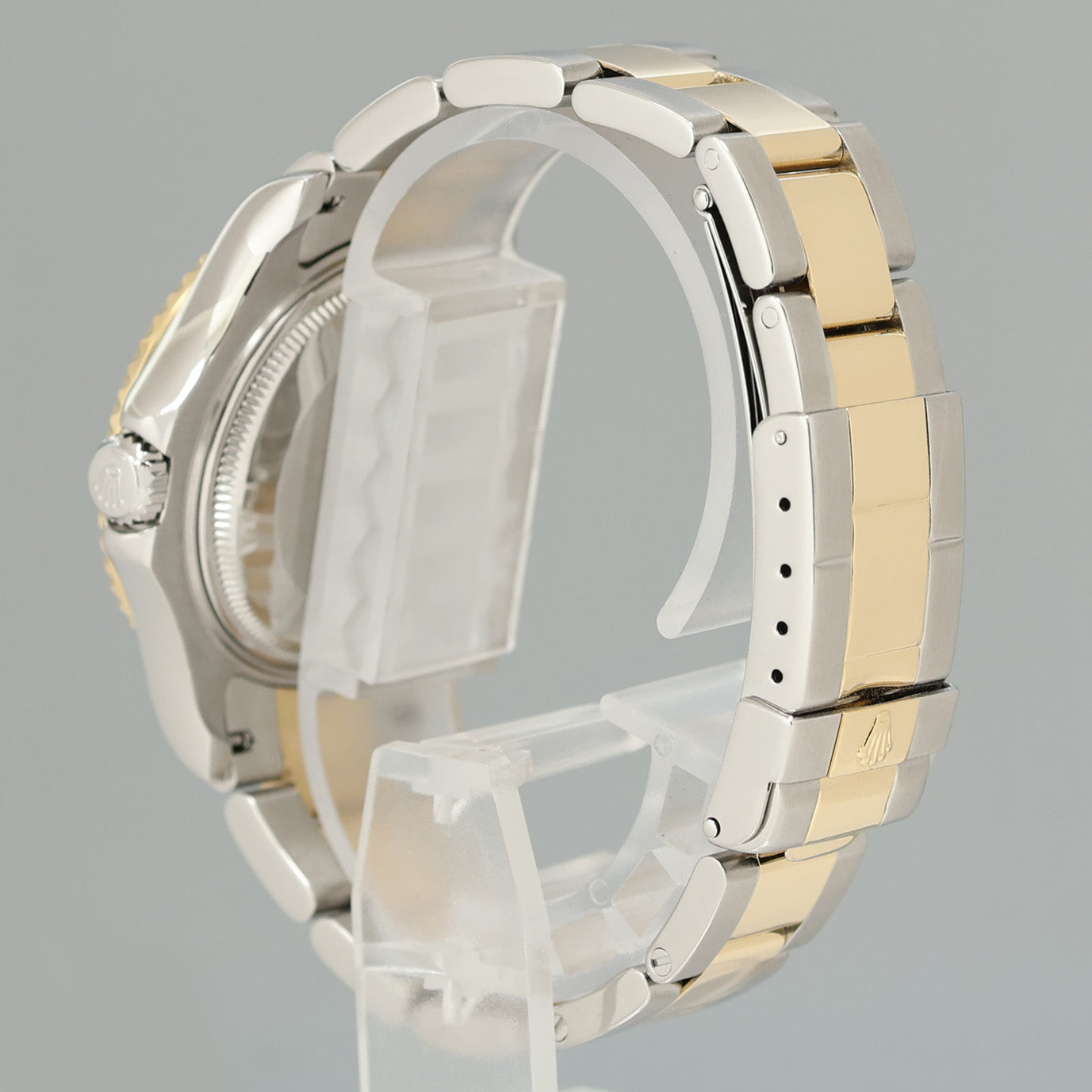 MINT Ladies Rolex Yacht-Master 168623 35mm Yellow Gold Two Tone White Watch Box