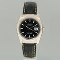PAPERS MINT Rolex DateJust 116139 Leather White Gold Black Dial Watch Box