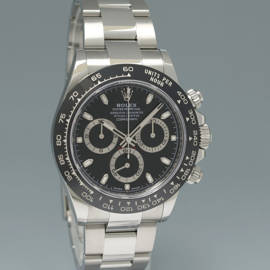 2023 NEW PAPERS 116500LN Rolex Daytona Black Ceramic 40mm Steel Watch Box